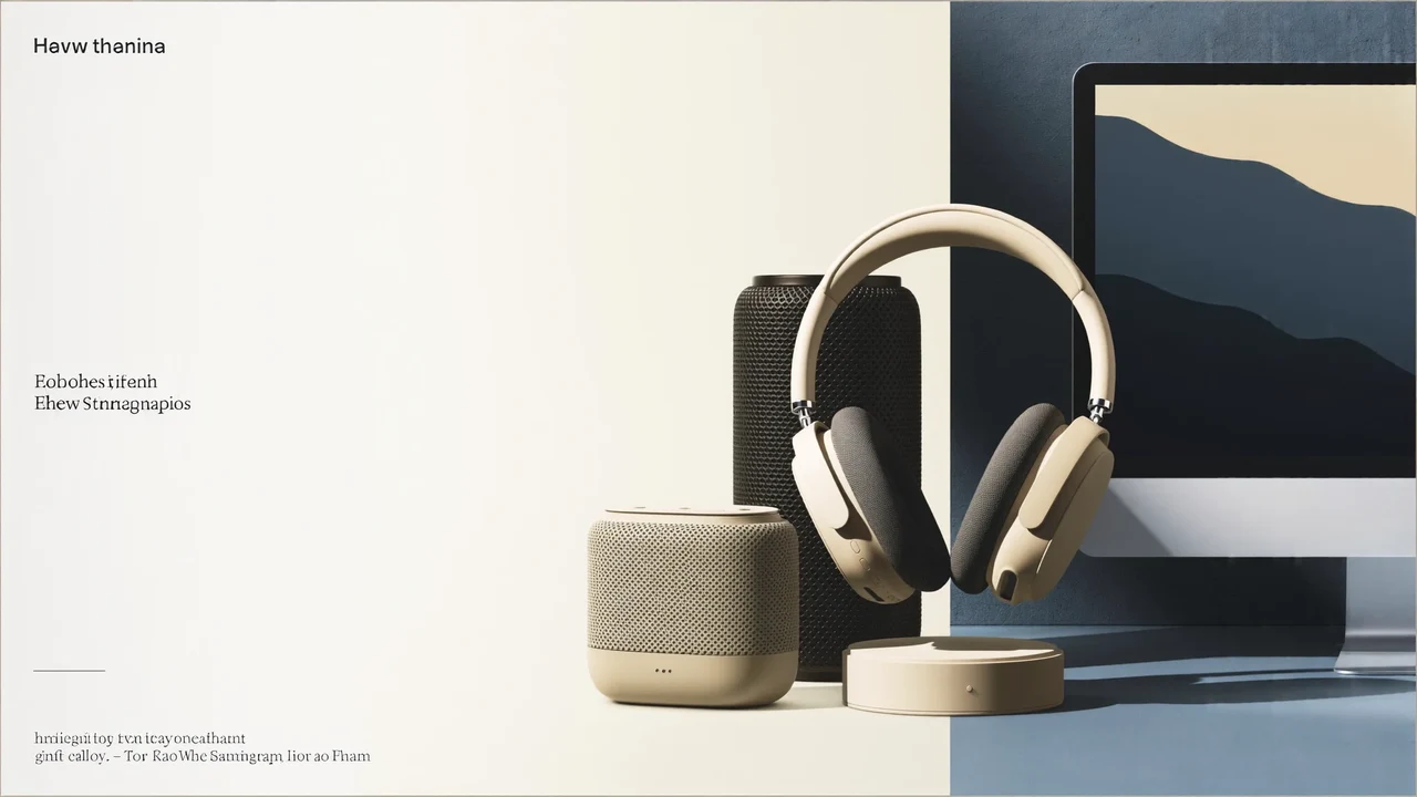 Illustration de campagne évoquant l'univers de l'électronique, sans photographie de la boutique.